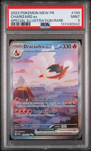 Dracaufeu ex gradé PSA 9